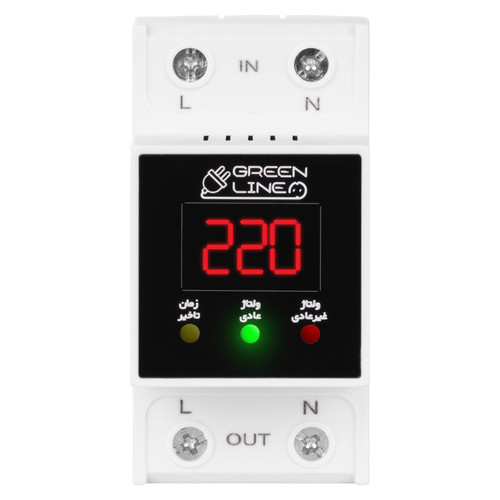 محافظ ولتاژ داخل کنتری (ورودی برق منزل) گرین لاین GLP300D