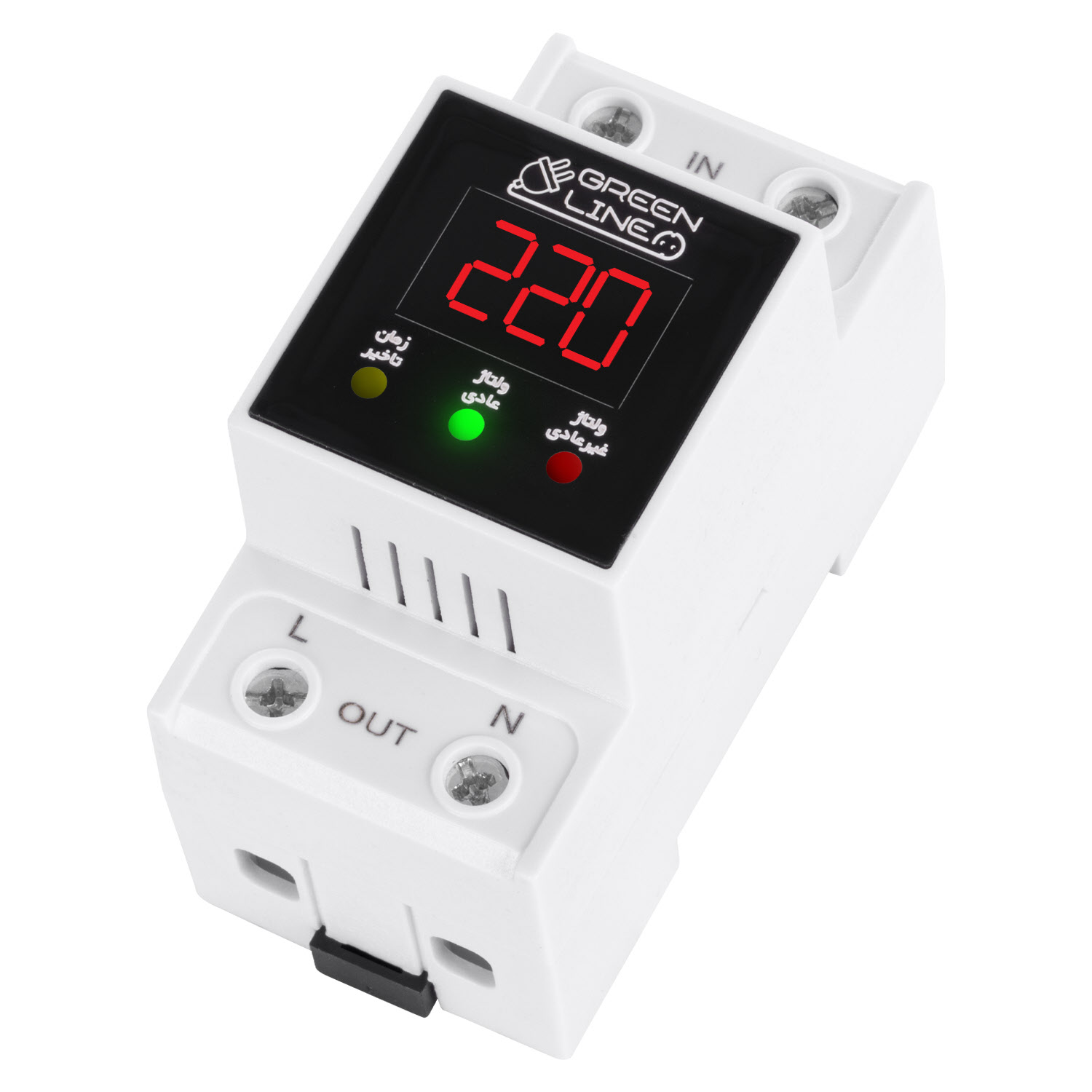 محافظ ولتاژ داخل کنتری (ورودی برق منزل)  گرین لاین GLP300D