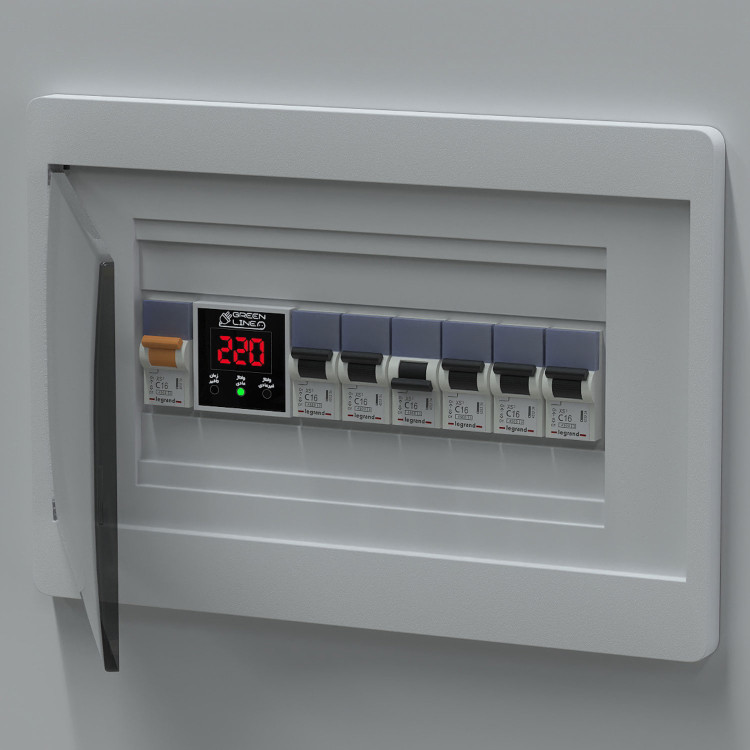 محافظ ولتاژ داخل کنتری (ورودی برق منزل) گرین لاین GLP300D