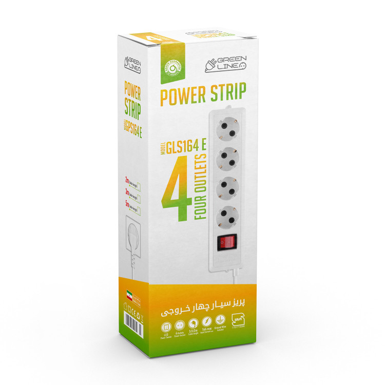 چهار خانه برق سیار گرین لاین GLS164E